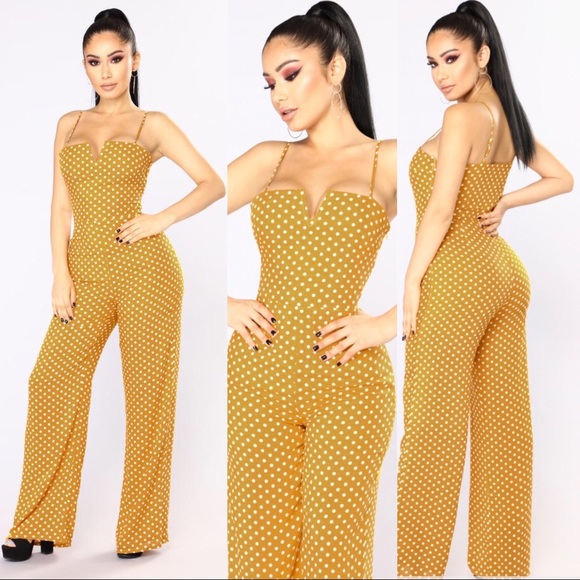 fashion nova polka dot jumpsuit